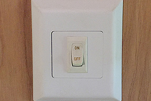 (1) 12v Wall Switch at Side Door
