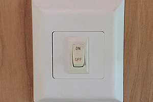 (1) 12v Wall Switch at Side Door
