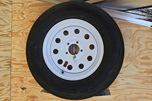 15&Prime; Radial White Spoke Spare Tire