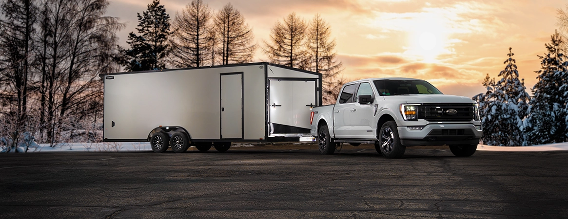 Enclosed Trailer and Truck.